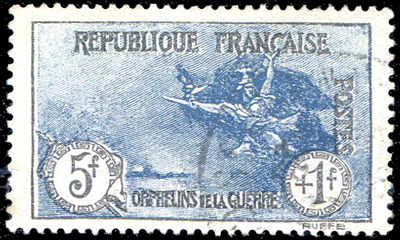 5 + 1  Francs 3eme Orphelins de Guerre TTB
