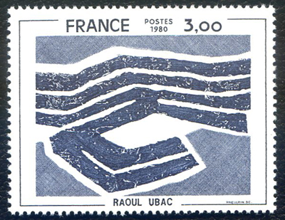 3 francs UBAC sans la couleur beige , signé Calves LUXE