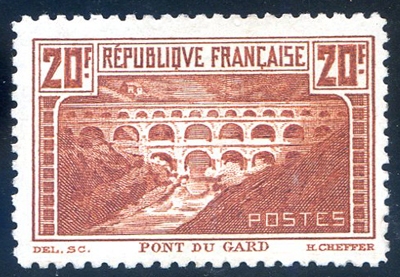 20 francs Pont du Gard dentelé 11 TTB