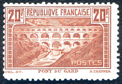 20 francs Pont du Gard dentelé 11 ** TB