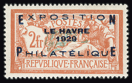 2 francs Congrès du Havre , fraîcheur postale, TB centrage SUP