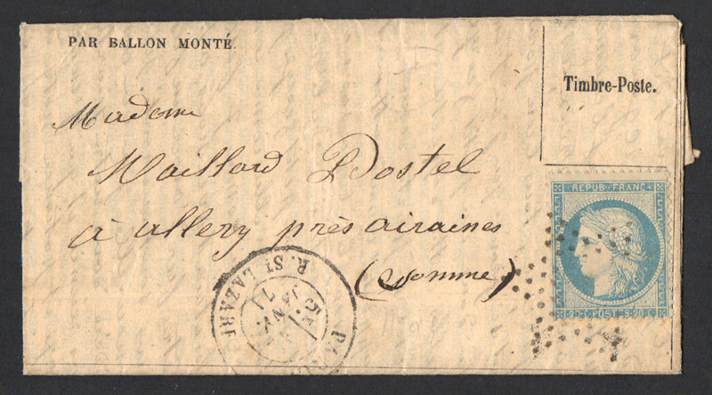Le Général Faidherbe Gazette N°26 , 12 Janvier 1871 TTB