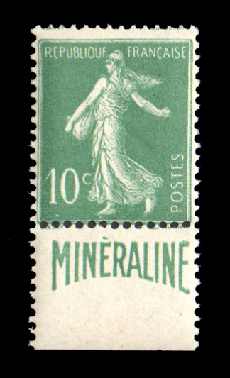 10 centimes vert Minéraline, fraîcheur postale TTB