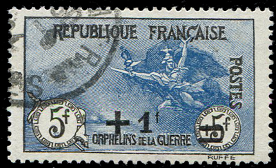 1 franc sur 5 + 5 orphelins TTB