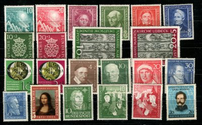 Allemagne fédérale timbres des années 50 TTB