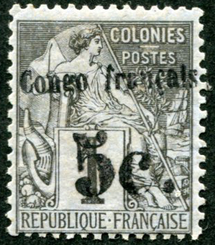 Congo 5 centimes sur 1 Alphée Dubois TTB