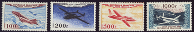 Série 1954 Poste Aérienne Magister Bréguet 4 valeurs LUXE
