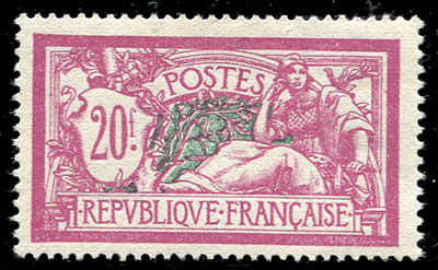 20 francs Merson lilas rose et vert bleu TTB