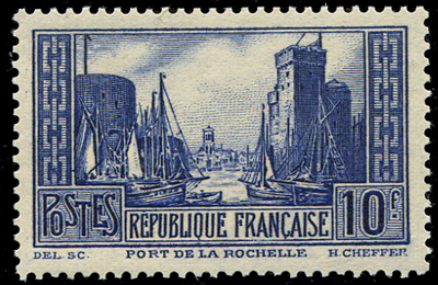 10 francs port de La Rochelle TTB