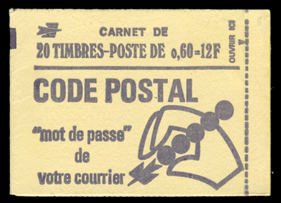 60 centimes Béquet sans phosphore  carnet de 20 timbres TTB