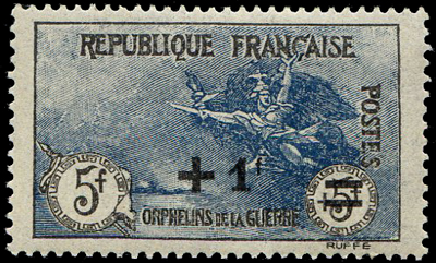 1 Franc sur 5 + 5 Francs Orphelins La Marseillaise TTB
