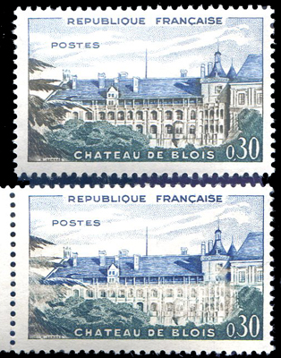 0,30 chateau de Blois couleur bistre absente TB