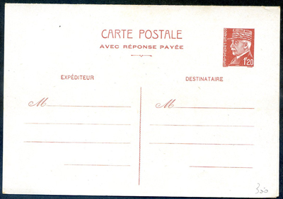 Collection 23 entiers postaux neufs type Paix à Müller TTB