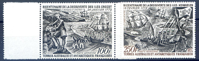 Bicentenaires des découvertes des Iles Kerguelen et Crozet TTB