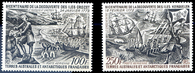 Bicentenaire de la découverte des Iles Crozet et Kerguelen TTB