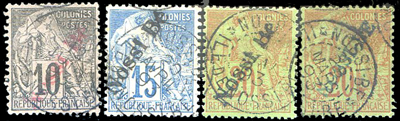 Série Alphée Dubois 1893 surchargée Nossi-Bé TTB
