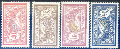 Merson 40,50 centimes 1 et 5 francs TTB