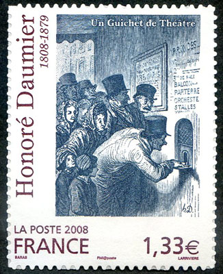 1,33 euros autoadhésif Honoré Daumier TTB