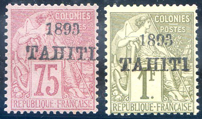 75 centimes et 1 franc Alphée Dubois de 1893 TTB