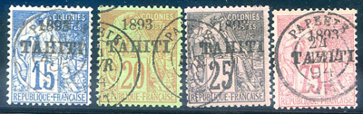 15,20,25,75 centimes Alphée Dubois 1893 TTB