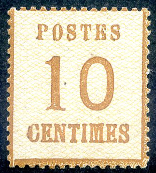 10 centimes Alsace-Lorraine TTB