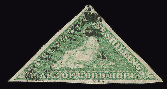 1 shilling vert-émeraude Good Hope, très frais TTB