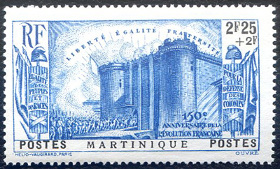 Série Bastille de Martinique TTB
