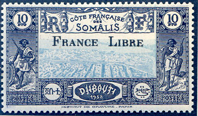 Séries France Libre de la Côte des Somalis TTB