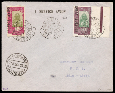 1er vol Djibouti Addis Abeba 29 décembre 1929 TTB