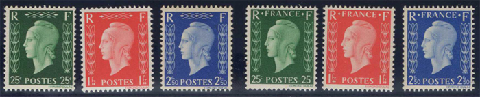 Série non-émise de Londres les 6 timbres de Dulac TTB