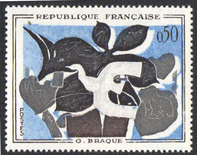 0fr50 Georges Braque , très beau décalage de couleur TTB