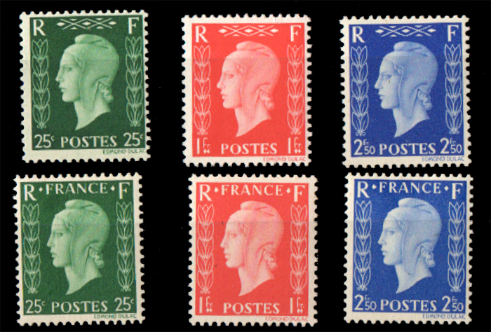 Série non-émise de Londres les 6 timbres de Dulac TTB