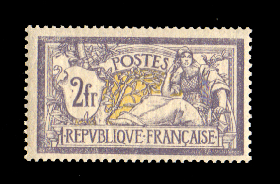 2 francs violet-jaune Merson fraîcheur postale Bon centrage TTB