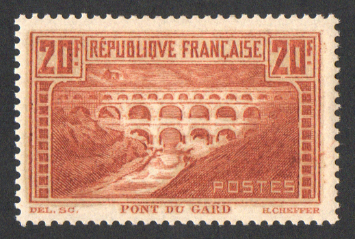 20 francs pont du Gard chaudron clair type IIB TTB