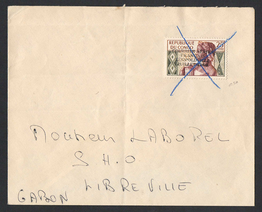 Précurseur PA de 1960 Léopoldville/ Brazaville rare lettre TTB