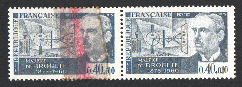 40cts + 10 cts Maurice De Broglie paire sur raccord rare TTB