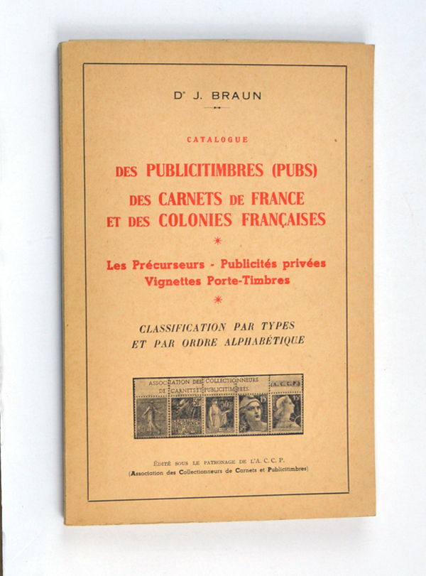 catalogue Braun publicitaires carnets porte-timbres France-Colon