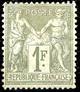 1 franc Sage N/B bronze TB