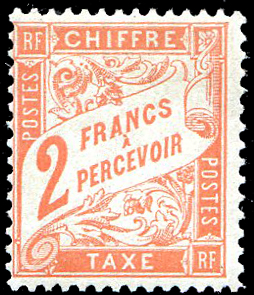 2 francs rouge orange Duval TB
