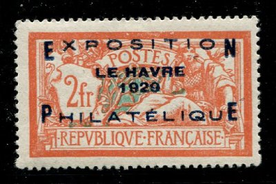 2 francs Merson surcharge du congrès du Havre TTB