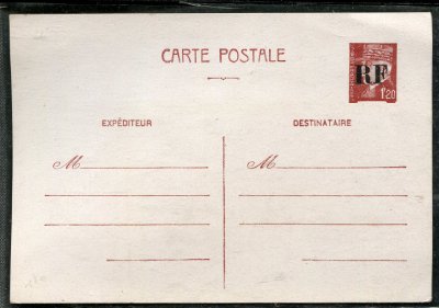 Entier 1,20 Pétain libération d\'Orléans TTB
