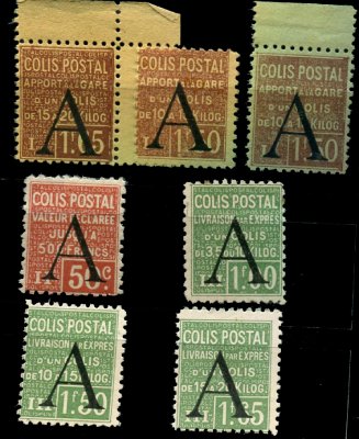 Colis postaux Série 1928 Surcharges A TTB