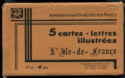 5 cartes Ile de France dans son emballage d'origine TTB