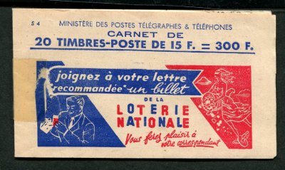 15 francs Gandon carnet pub Hahn barres hautes