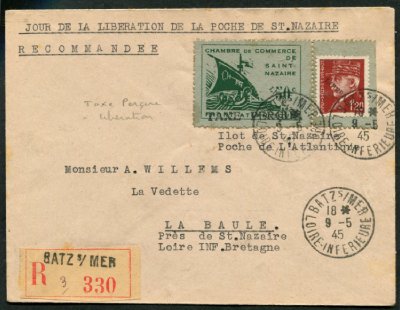 50 centimes Saint Nazaire avec libération et taxe perçue TTB