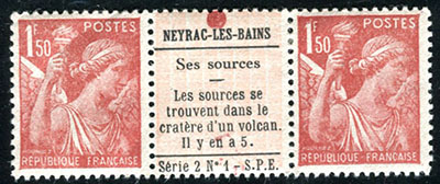 Publicite Neyrac sur interpanneau du 1,50 Iris TTB