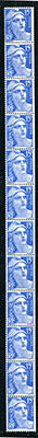 15 francs Gandon roulette de 11 timbres TTB