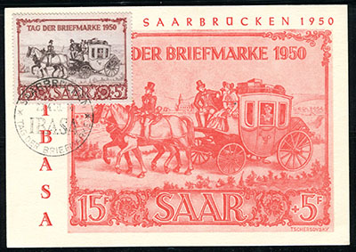 5 Francs journée du timbre 1950 FDC TTB