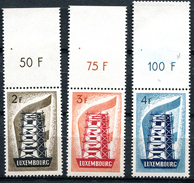 Série Europa du Luxembourg 1956 TTB