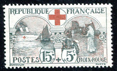 15 + 5 franc infirmière au profit de la croix rouge Sup